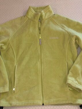 Columbia Women's Size Medium Lime Green Fleece Jacket